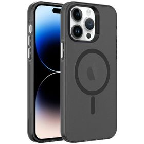 Zore Apple iPhone 14 Pro Magsafe Şarj Özellikli Buzlu Transparan C-Pro Sert Kapak Kılıf