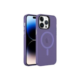 Zore Apple iPhone 14 Pro Magsafe Şarj Özellikli Buzlu Transparan C-Pro Sert Kapak Kılıf