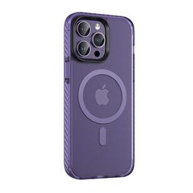 Zore Apple iPhone 14 Pro Max (6.7) Mat Arka Yüzey Wireless Şarj Özellikli Zore Locik Kapak - Siyah Kılıf