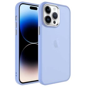Zore Apple iPhone 14 Pro Max Buzlu Sert PC May Kapak Kılıf