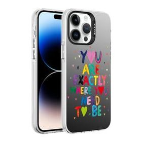 Zore Apple iPhone 14 Pro Max Desenli Silver Sert Kapak Kılıf