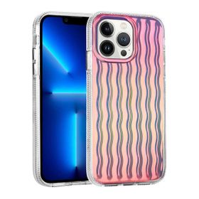 Zore Apple iPhone 14 Pro Max Kabartmalı Dalga Tasarımlı Silikon İsmira Kapak Kılıf