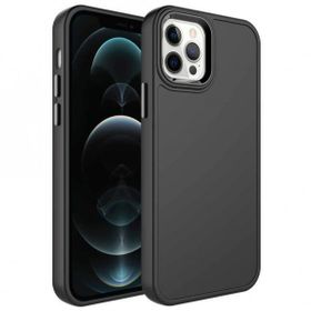 Zore Apple iPhone 14 Pro Max Metal Çerçeve Buton Tasarımlı Sert Botox Kapak Kılıf