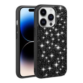 Zore Apple iPhone 14 Pro Max Parlak Taşlı Tasarım Linea Kapak Kılıf