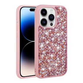 Zore Apple iPhone 14 Pro Max Parlak Taşlı Tasarım Linea Kapak Kılıf