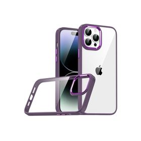Zore Apple iPhone 14 Pro Max Uyumlu Derin Mor Flora Kapak Kılıf