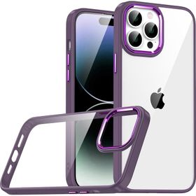 Zore Apple iPhone 14 Pro Max Uyumlu Derin Mor Flora Kapak Kılıf