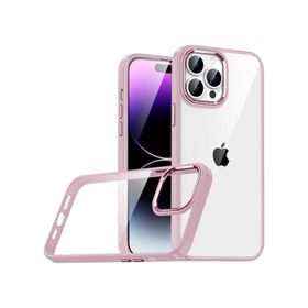 Zore Apple iPhone 14 Pro Max Uyumlu Rose Gold Flora Kapak Kılıf