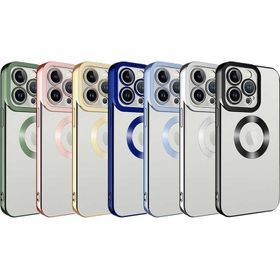 Zore Apple iPhone 14 Pro Uyumlu Derin Mor Kamera Korumalı Logo Gösteren Omega Kapak Kılıf