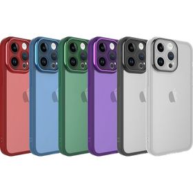 Zore Apple iPhone 14 Pro Uyumlu Derin Mor Kamera Korumalı Transparan Post Kapak Kılıf