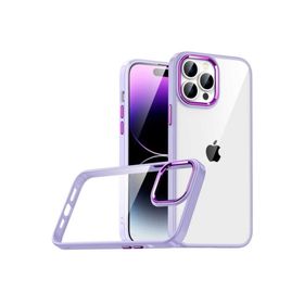 Zore Apple iPhone 14 Pro Uyumlu Lila Flora Kapak Kılıf