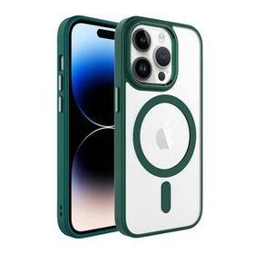 Zore Apple iPhone 14 Pro Wireless Şarj Özellikli Krom Magsafe Silikon Kapak Kılıf