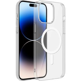Zore Apple iPhone 14 Pro Wireless Şarj Özellikli Şeffaf Tek Kamera Çerçeveli Porto Kapak Kılıf