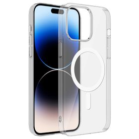 Zore Apple iPhone 14 Pro Wireless Şarj Özellikli Şeffaf Tek Kamera Çerçeveli Porto Kapak Kılıf