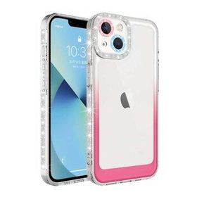 Zore Apple iPhone 14 Simli Renk Geçiş Tasarımlı Lens Korumalı Park Kapak Kılıf