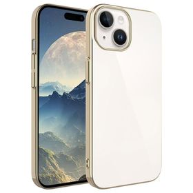 Zore Apple iPhone 15 Plus Uyumlu Gold Sert PC Renkli Çerçeveli Riksos Kapak Kılıf
