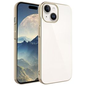 Zore Apple iPhone 15 Plus Uyumlu Gold Sert PC Renkli Çerçeveli Riksos Kapak Kılıf
