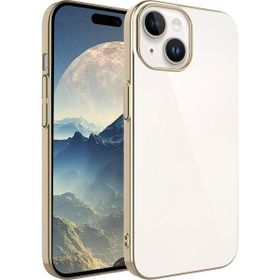 Zore Apple iPhone 15 Plus Uyumlu Gold Sert PC Renkli Çerçeveli Riksos Kapak Kılıf