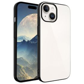 Zore Apple iPhone 15 Plus Uyumlu Siyah Sert PC Renkli Çerçeveli Riksos Kapak Kılıf