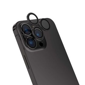 Zore Apple iPhone 15 Pro Max CL-13 Siyah Kamera Lens Koruyucu