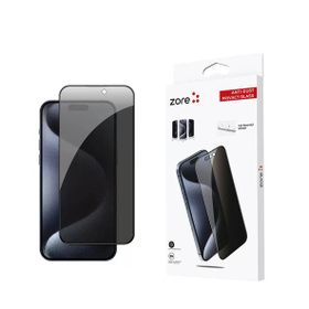 Zore Apple iPhone 15 Pro Max Uyumlu Anti Dust Privacy Temperli Ekran Koruyucu