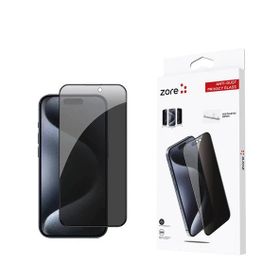 Zore Apple iPhone 15 Pro Uyumlu Anti Dust Privacy Temperli Ekran Koruyucu