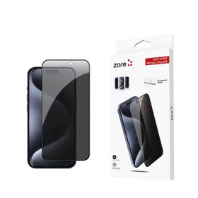 Zore Apple iPhone 15 Pro Uyumlu Anti Dust Privacy Temperli Ekran Koruyucu