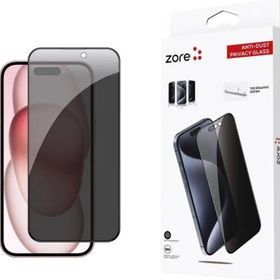 Zore Apple iPhone 15 Uyumlu Anti Dust Privacy Temperli Ekran Koruyucu