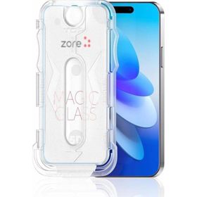 Zore Apple iPhone 15 Uyumlu Kolay Uygulama Aparatlı 5D Magic Glass Cam Ekran Koruyucu