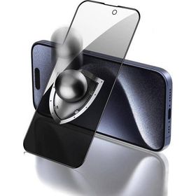 Zore Apple iPhone 15 Uyumlu Rika Premium Privacy Temperli Cam Ekran Koruyucu