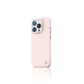 Zore Apple iPhone 16 Pro Max Magsafe Şarj Özellikli Suni Deri Tasarımlı Pynana Starry Serisi Kapak Pembe Kılıf