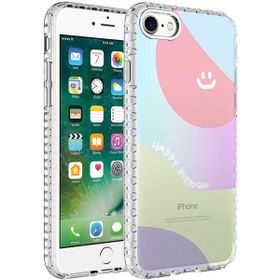 Zore Apple iPhone 7 Airbag Kenarlı Renkli Desenli Silikon Elegans Kapak Kılıf