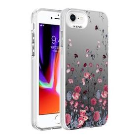 Zore Apple iPhone 7 Desenli Silver Sert Kapak Kılıf