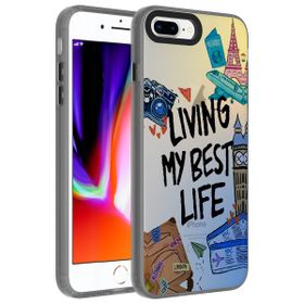 Zore Apple iPhone 7 Plus Desenli Dragon Sert Kapak Kılıf