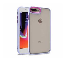 Zore Apple iPhone 7 Plus Electro Silikon Renkli Flora Kırmızı Kapak Kılıf
