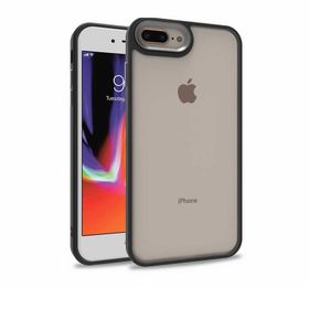 Zore Apple iPhone 7 Plus Electro Silikon Renkli Flora Kırmızı Kapak Kılıf