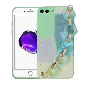 Zore Apple Iphone 7 Plus Simli Desenli El Askılı Tutacaklı Elsa Silikon Cep Telefonu Kılıfı