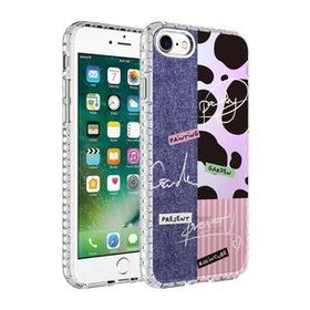 Zore Apple iPhone 8 Airbag Kenarlı Renkli Desenli Silikon Elegans Kapak Kılıf