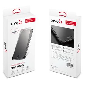 Zore Apple İphone 8 Anti-dust Mat Privacy Temperli Ekran Koruyucu
