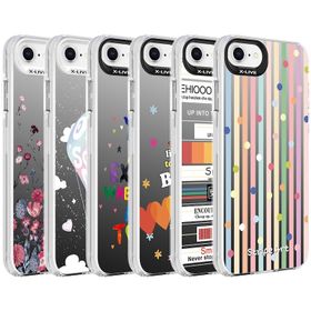 Zore Apple iPhone 8 Desenli Silver Sert Kapak Kılıf