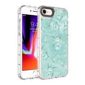 Zore Apple Iphone 8 Kamera Korumalı Renkli Desenli Sert Korn Silikon Cep Telefonu Kılıfı