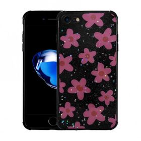 Zore Apple iPhone 8 Kılıf Simli Desenli Kamera Korumalı Parlak Popy Kapak