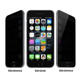 Zore Apple iPhone 8 Kor Privacy Cam Ekran Koruyucu