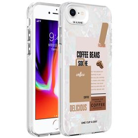 Zore Apple iPhone 8 Mermer Desenli Marbello Kapak Kılıf