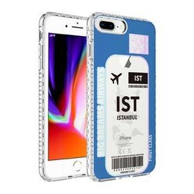 Zore Apple iPhone 8 Plus Airbag Kenarlı Renkli Desenli Silikon Elegans Kapak Kılıf