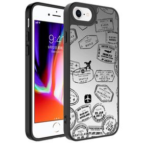 Zore Apple iPhone 8 Plus Aynalı Desenli Kamera Korumalı Parlak Mirror Kapak Kılıf