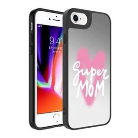 Zore Apple iPhone 8 Plus Aynalı Desenli Kamera Korumalı Parlak Mirror Kapak Kılıf