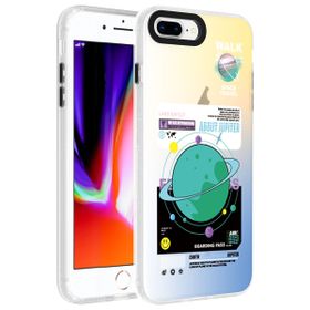 Zore Apple iPhone 8 Plus Desenli Dragon Sert Kapak Kılıf