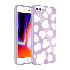Zore Apple iPhone 8 Plus Kamera Korumalı Desenli Sert Silikon Epoksi Kapak Kılıf