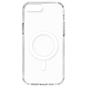 Zore Apple iPhone 8 Plus Magsafe Şarj Özellikli Şeffaf Sert PC Embos Kapak Kılıf